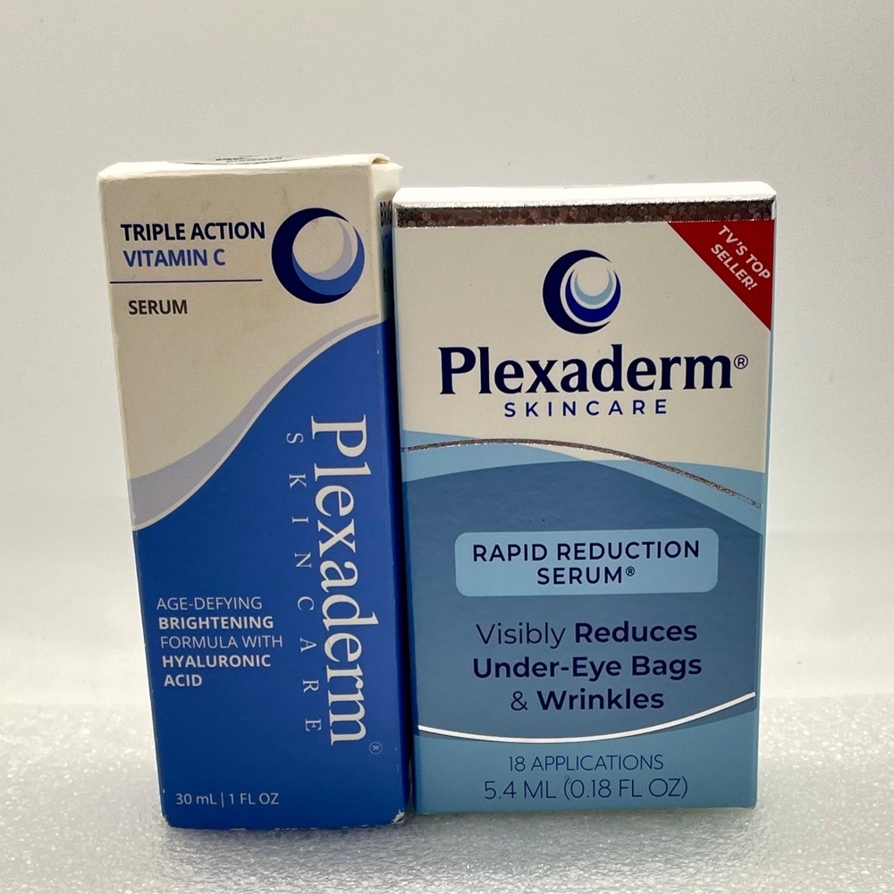 PLEXADERM Rapid Reduction Under Eye Wrinkles & Hyaluronic Acid Vitamin C Serum
